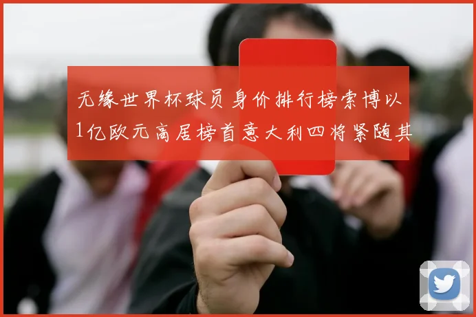 无缘世界杯球员身价排行榜索博以1亿欧元高居榜首意大利四将紧随其后